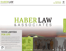 Tablet Screenshot of haber-lawyer.com